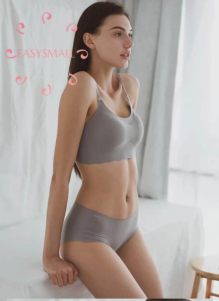 Женский бюстгальтер пуш-ап EASYSMALL фиолетовое нижнее белье без бретелек косточек