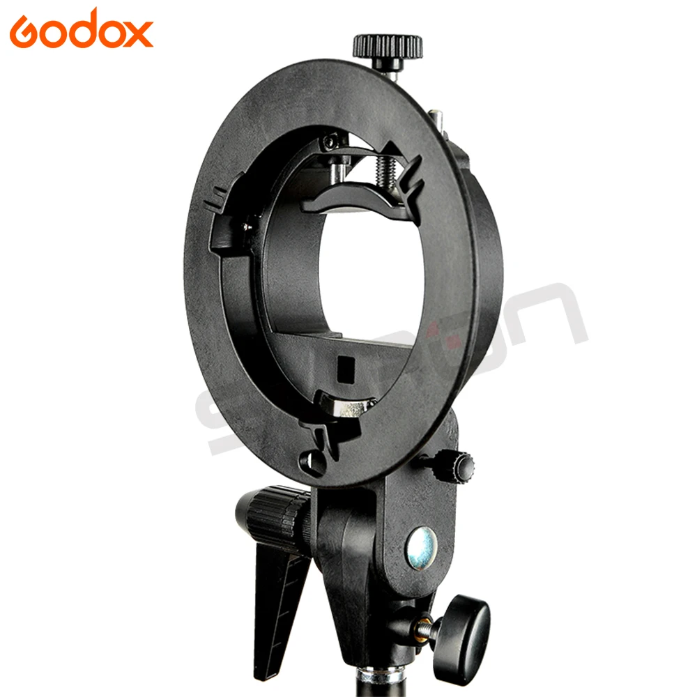 Прочный пластиковый кронштейн Godox S Type Bowens держатель для вспышки Speedlite аксессуары