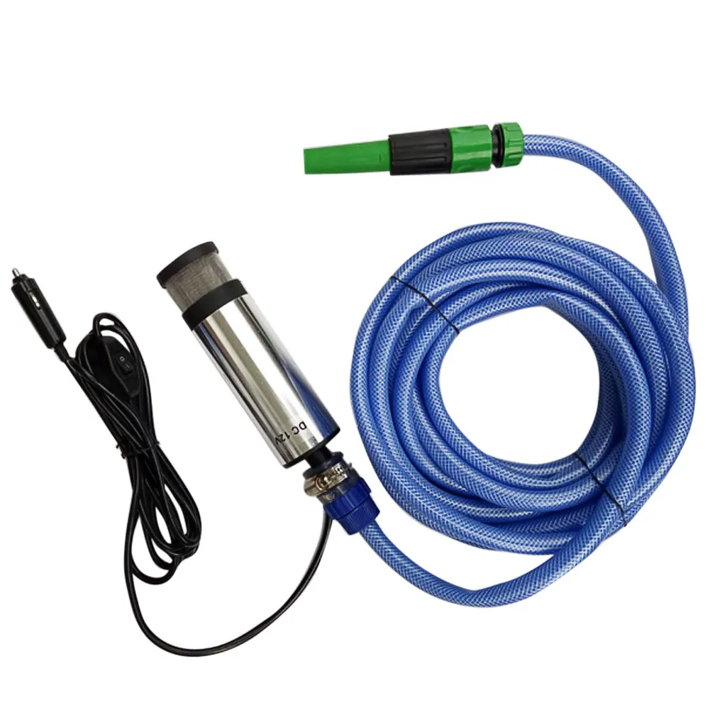DC 12 В Портативный Регулируемый садовый шланг высокого давления погружной насос