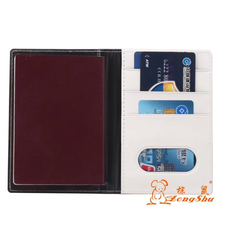 zongshu multiple family cheap luxury passport cover wallet cute pu leather customized travel holder case | Багаж и сумки