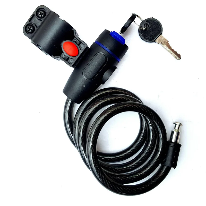 Universal Anti-Theft Bike Bicycle Lock Stainless Steel Cable Coil for Castle Motorcycle Cycle MTB Security with 2 Key |
