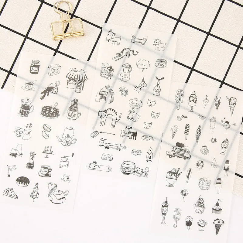 6 шт. новые милые наклейки DIY для индекса телефона|stickers diy|stickers stickersstickers planner |