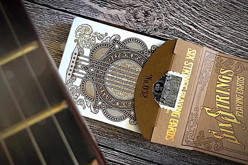 Six Strings Playing Cards Poker Size Deck USPCC Custom Limited Edition Sealed Magic | Игрушки и хобби