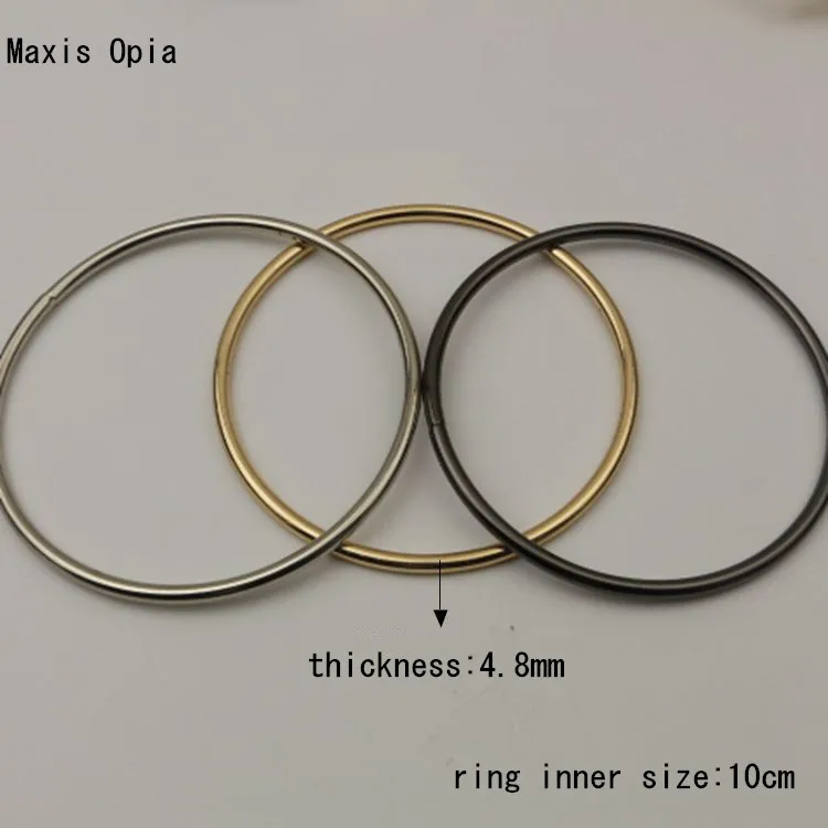

(10 pieces/lot) 10cm Inner O Rings Metal Circle Accessories DIY Handle Hardware Accessories Purse Frame Metal Obag Rings Handle