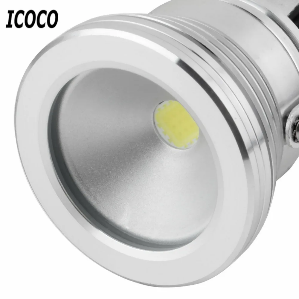 ICOCO 10 Вт подводный светодиодный прожектор для мытья бассейна водонепроницаемый