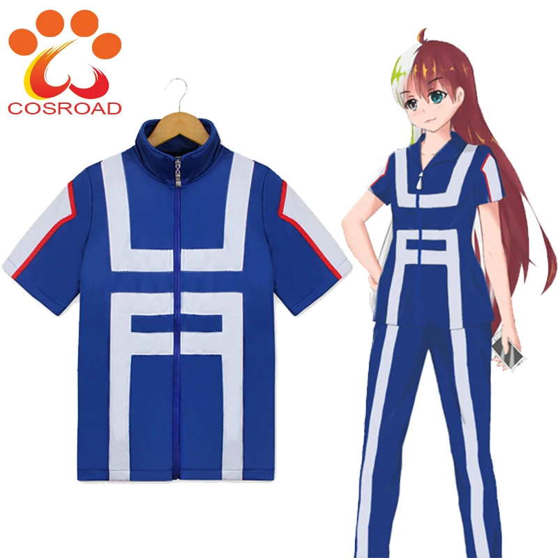 Cosroad Аниме Boku No Hero academic спортивный костюм Школьная форма Todoroki Shoto униформа для