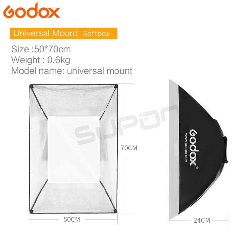 Студийная стойка для вспышки Godox 250SDI 4x250 Вт с сумкой переноски комплект 1000Ws 110 240