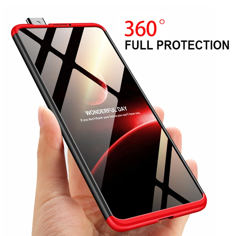 3 в 1 Пластик жесткий 360 Защита Стекло чехол для Сяоми Ми 9Т Про анти шок PC ксиаоми