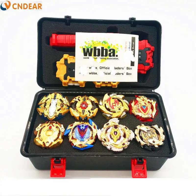 BOX Gold style B Прямая Beyblade Burst игрушки с пусковым устройством стартер и арена Bayblade Металл Fusion Бог спиннинг Топы Bey Blade лезвия игрушки - Цвет: BOX Gold style B