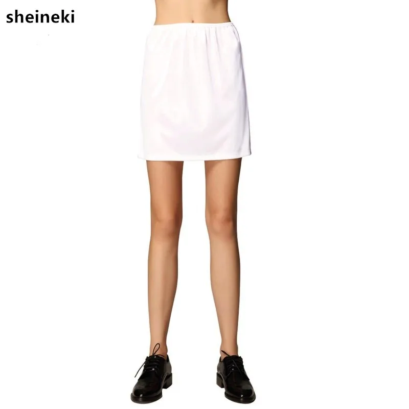 Шелковая женская короткая Нижняя юбка трусики под платье мини Свадебная