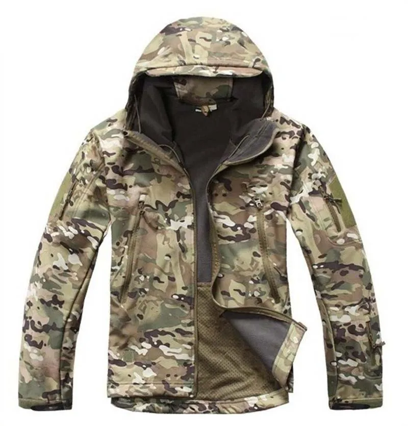 05 CP Jacket TAD тактический Sharkskin флисовая куртка или брюки для девочек Военная, Армейская, камуфляжная Открытый Охота Одежда для мужчин Спорт куртка водонепроница - Цвет: 05 CP Jacket