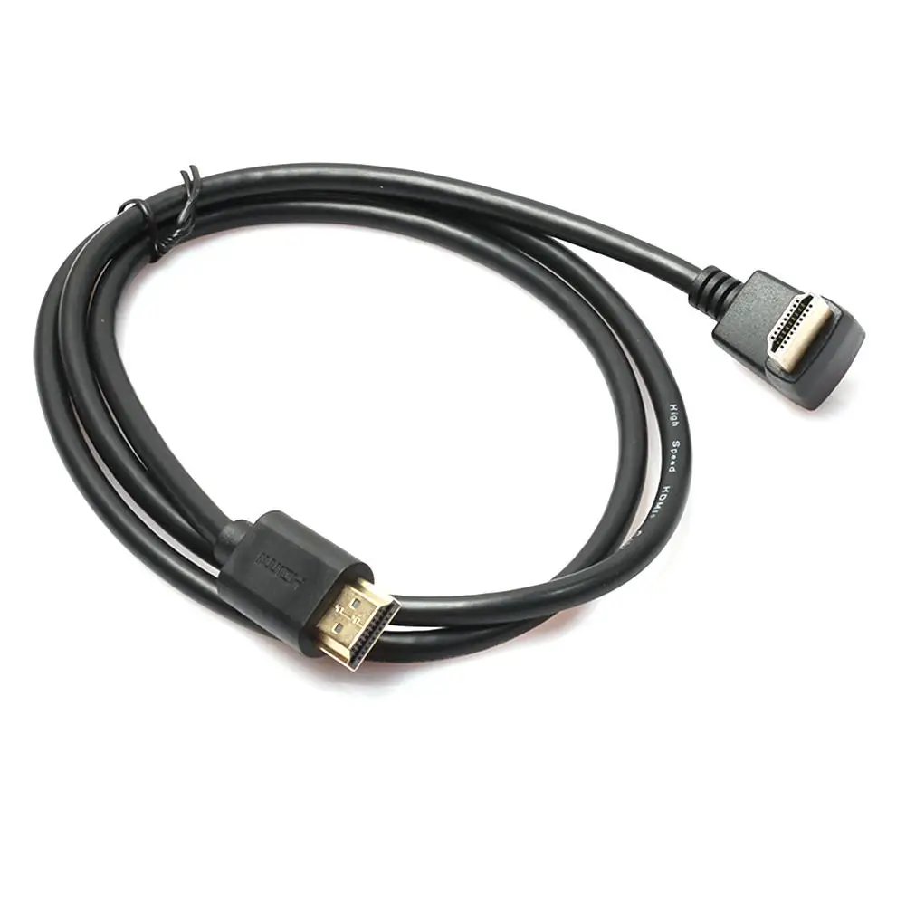 Прямой угол HDMI 1 4 версия Кабель адаптер папа ТВ разъем 270/90 градусов HD tv AV 3D для