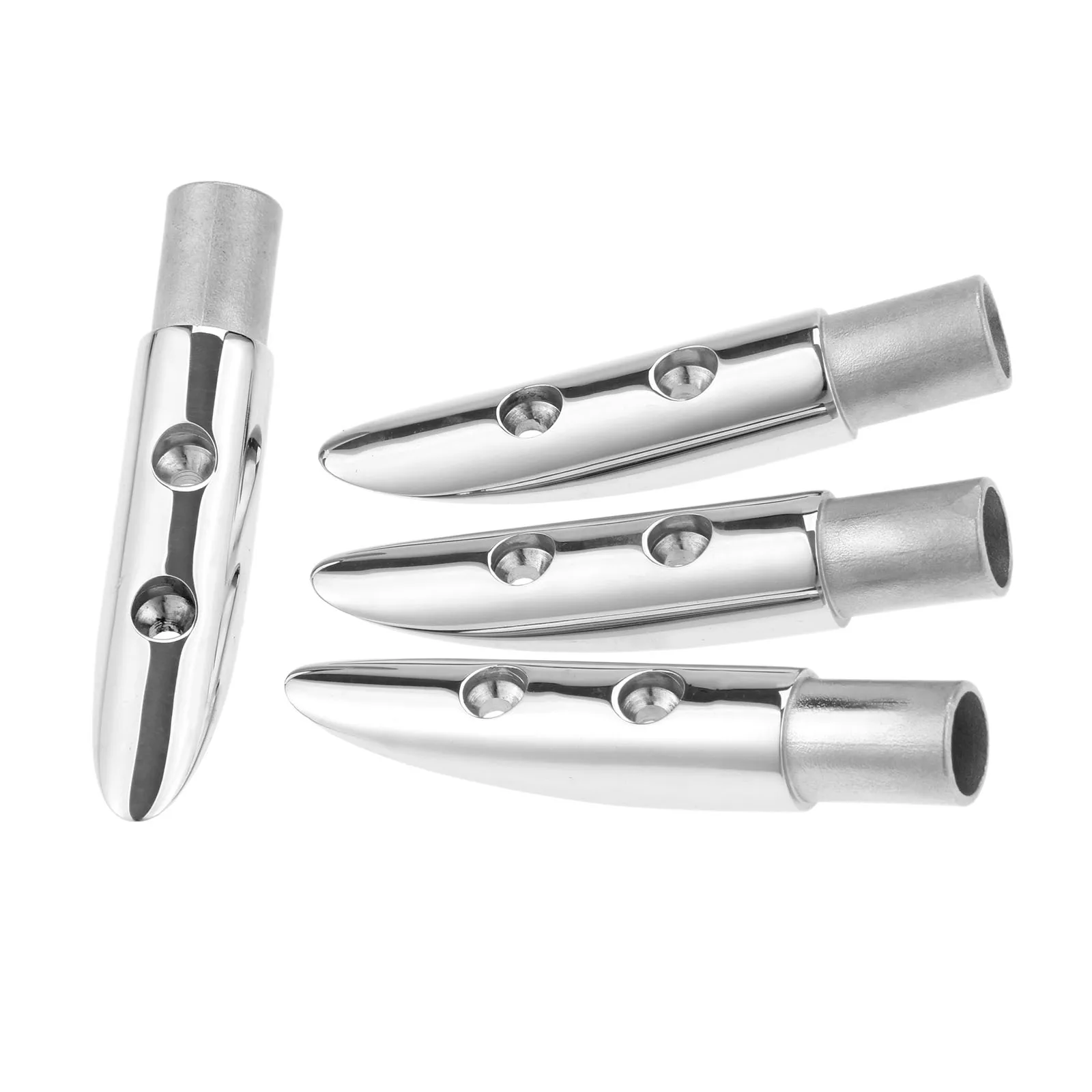 

Gohantee 4 шт. морской катер рельс Конец подходит 19 мм 7/8 "трубы Нержавеющая сталь рельс конец трубы фитинг для лодки перила