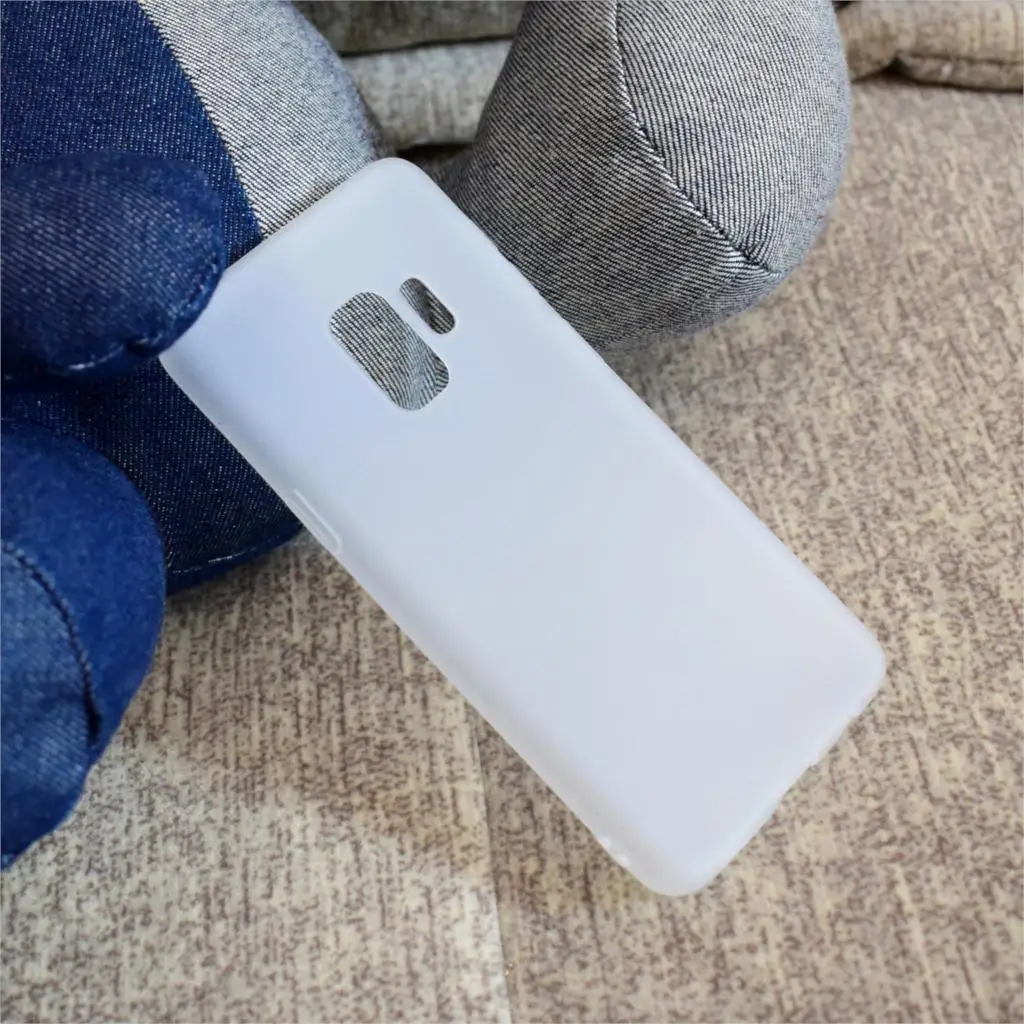 DULCII случае conque для Galaxy S9 G960 одноцветное Цвет Матовый Мягкий ТПУ чехол телефона