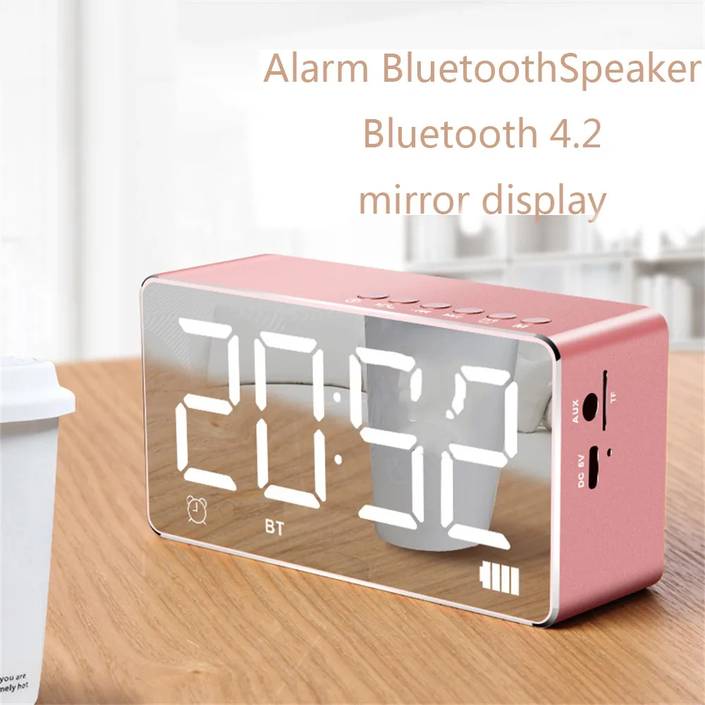 Q9 мини беспроводной супер бас Bluetooth динамик TF карта аудио будильник домашняя