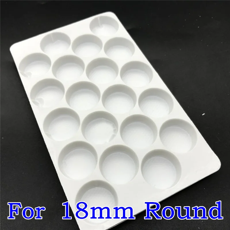 20 шт. пластиковые белые подносы для размещения/защиты каплевидных овальных