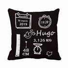 Наволочка для подушки на день рождения, с изображением голубей, декоративная наволочка для подушки