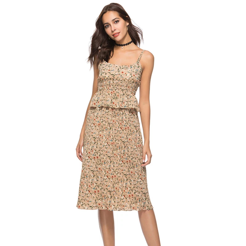 Летнее платье 2018 100% хлопок Vestidos женское сексуальное Плиссированное пляжное с