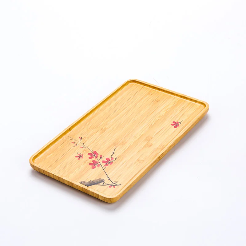 Style A TANGPIN bamboo tea trays natural bamboo tea board kung fu tea tray table serving accessories - Цвет: Style A