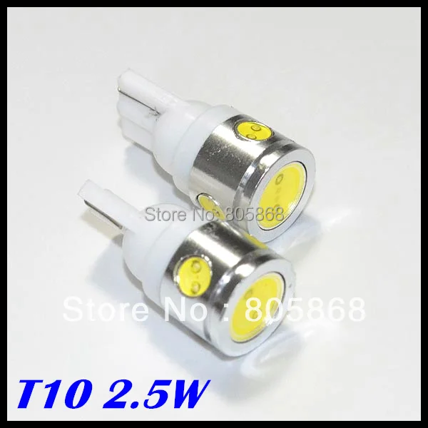 

2 шт., Автомобильные светодиодные лампы T10 W5W 4SMD 2,5 Вт 12 В