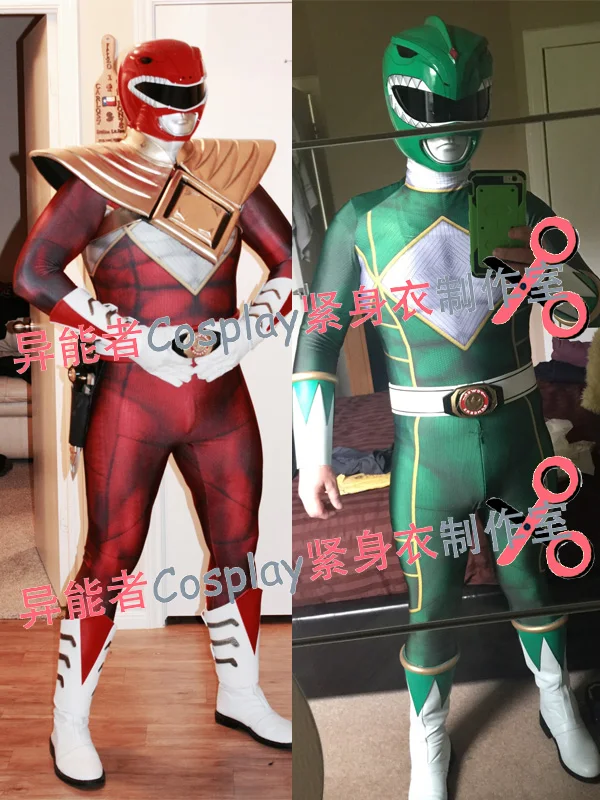 Костюм для косплея Kyoryu Sentai Zyuranger Ranger боди с 3D принтом лайкра зентай