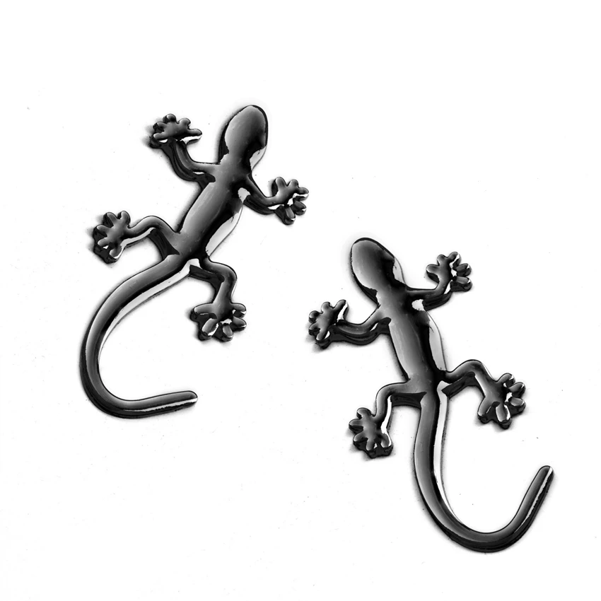 Металлическая 3d-эмблема Gecko/ящерица золотистая/серебристая металлическая