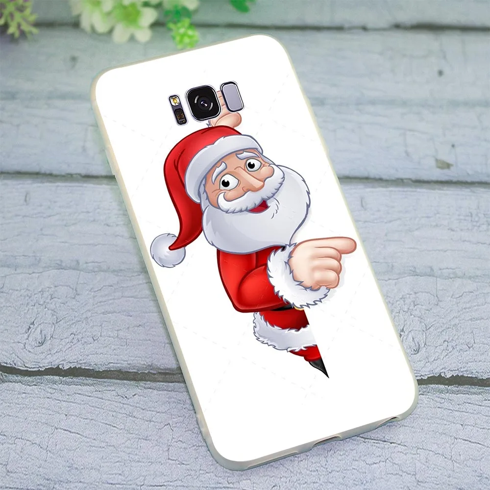 Чехол из мягкого ТПУ с Рождеством чехол для Galaxy A70 Чехлы Samsung A6 плюс A7 A8 A9 A10 A20 A30 A40