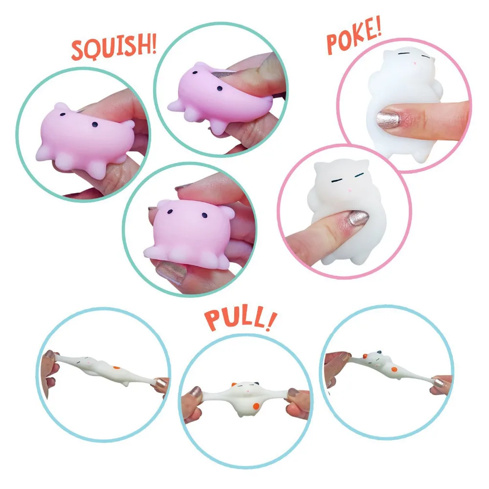 Random Sent Squishy Cat Japan Mochi Animal Lazy Bread Paw Panda Pussy Bear Rabbit Slow Rising Phone Strap Kid Gifts | Игрушки и хобби
