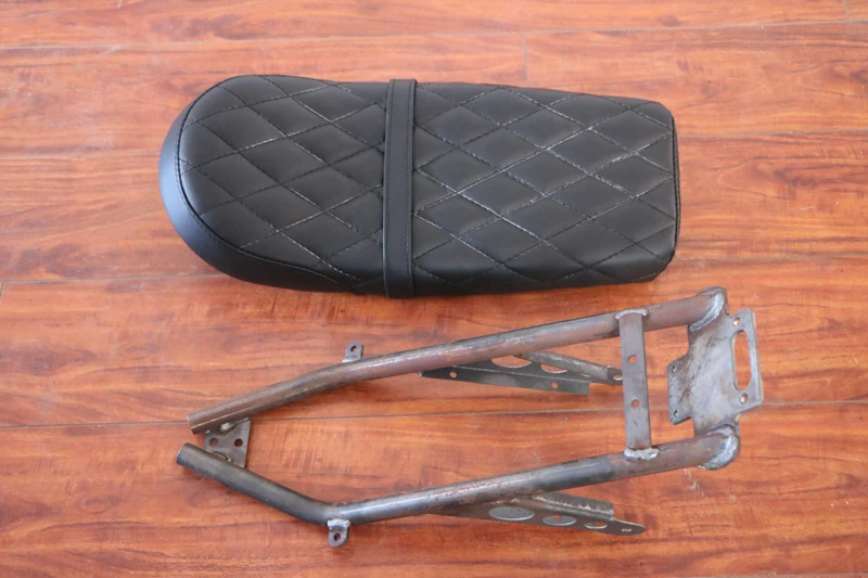 Кафе Racer Seat-SUBFRAME-For-YAMAHA-XV750-XV920-CAFE RACER m-субкадр + Brat сиденья Tank 10L с газом Кепки |