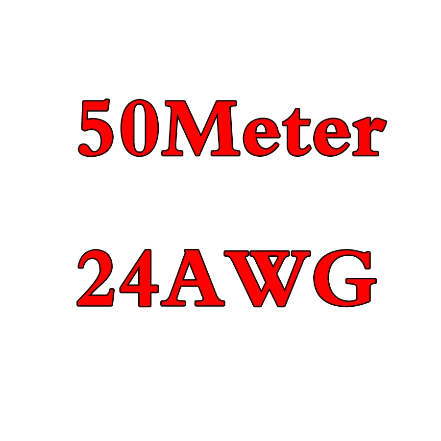 Eclyxun 4 6 7 8 10, 11, 12, 13, 14, 15, 16, 17, 18, 20, 22, 24, 26 28 30 AWG силиконовый провод ультра гибкий Тесты линия кабель высокого Температура - Цвет: 50Meter 24AWG