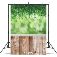 spring backdrops green tree wooden floor plank baby natural scene vinyl photo backgrounds photocall photo studio photophone