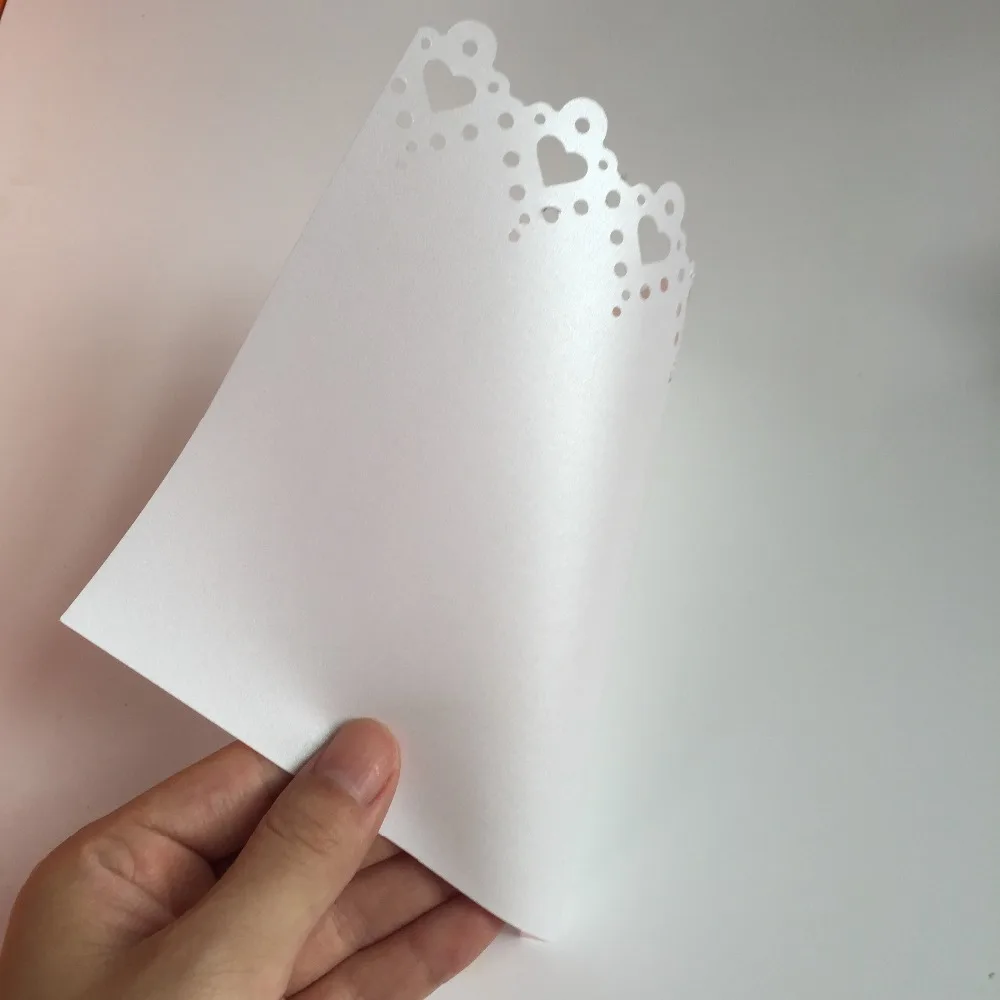 50 винтажных свадебных Бумажных Конфетти с двойным сердцем и жемчугом для гостей |