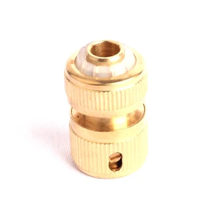 1 шт. 12 дюйма латунный соединитель для воды садовый Шланг Латунный адаптер и фитинг зеленый большой палец латунный быстрый соединитель