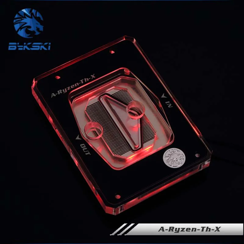 Водяной блок Bykski A Ryzen ThV2 X CPU для AMD 940/AM2 +/AM3/AM3 +/AM4/X399 RGB/RBW/NoLED охладитель воды