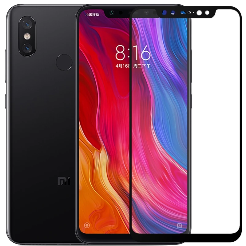 Закаленное 3d стекло для Xiaomi Poco F1 2 шт. полноэкранная Взрывозащищенная защитная