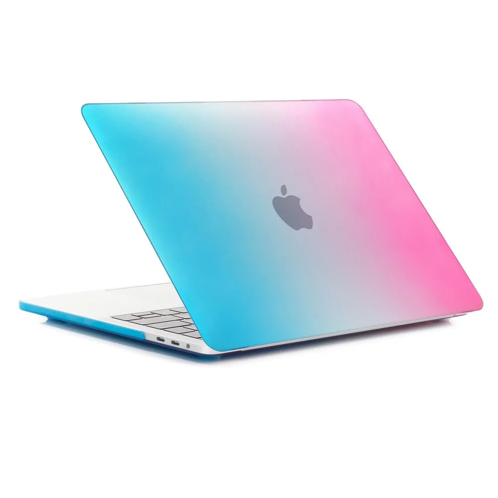 Радужный Матовый Жесткий чехол для MacBook Pro 13 дюймов с Retina 2016 новейший A1706 A1708 с/без