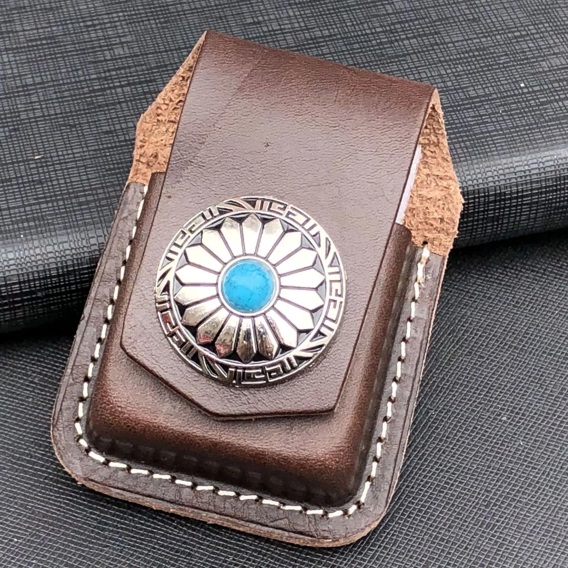 Чехол для зажигалки кожа CigaretteFor Zippo высококачественный масляный мужчин