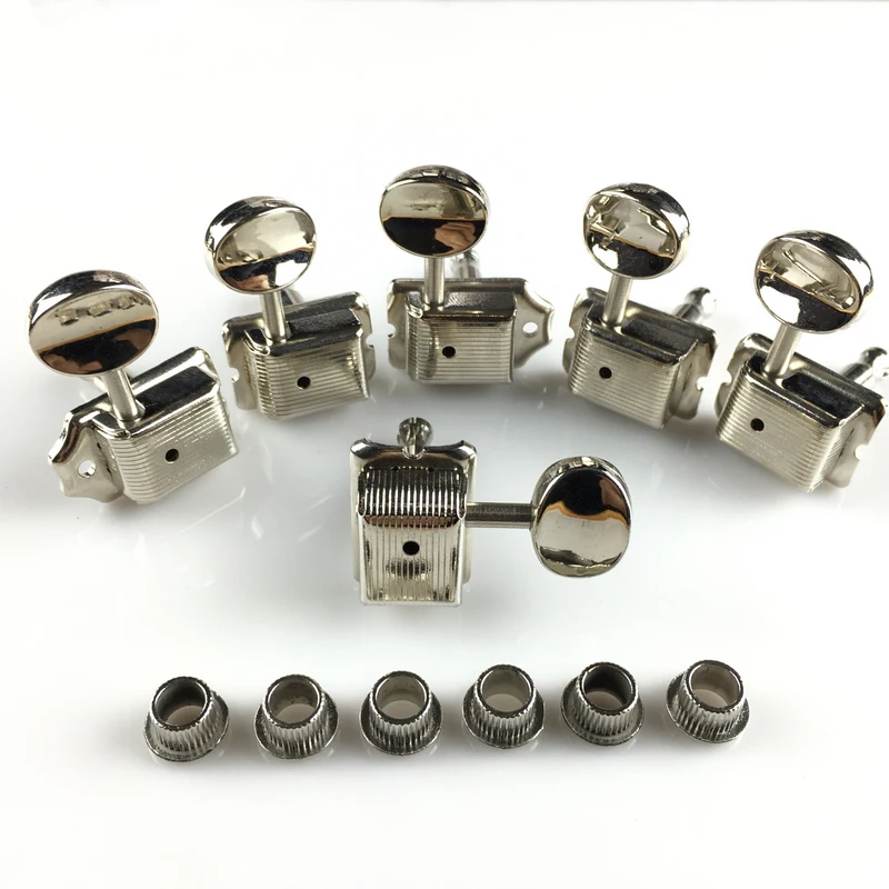 1 комплект 6 линейный Винтаж Электрогитары Колки тюнеры для ST &amp TL гитара серебро