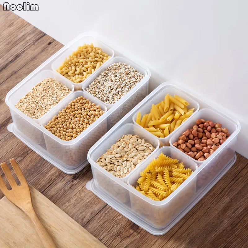 NOOLIM холодильник для еды Раздельный ящик хранения набор кухонных пластиковых