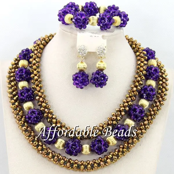Ювелирный Комплект из бисера и BN392|nigerian beads jewelry set|beaded setcostume set |