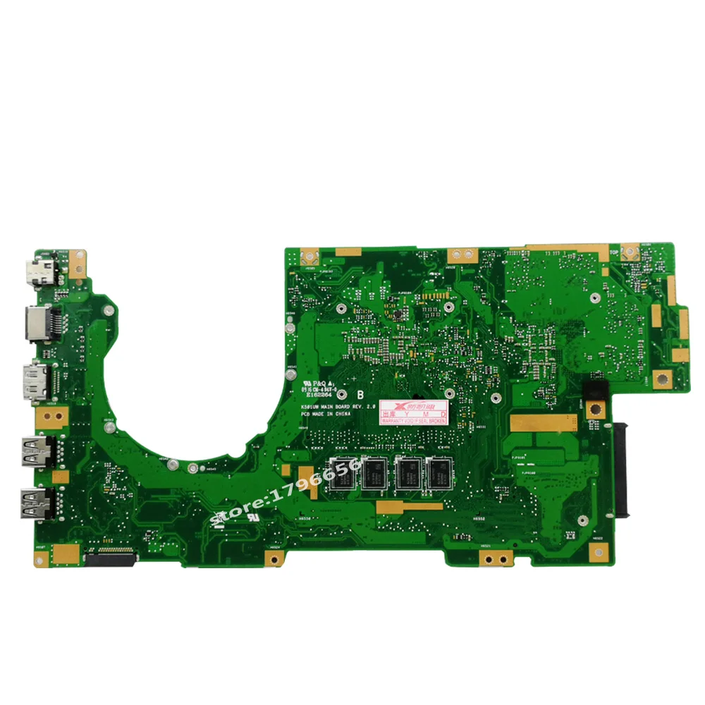 K501UW материнская плата для ноутбука Asus K501UWK K501U K501 протестированный Оригинал