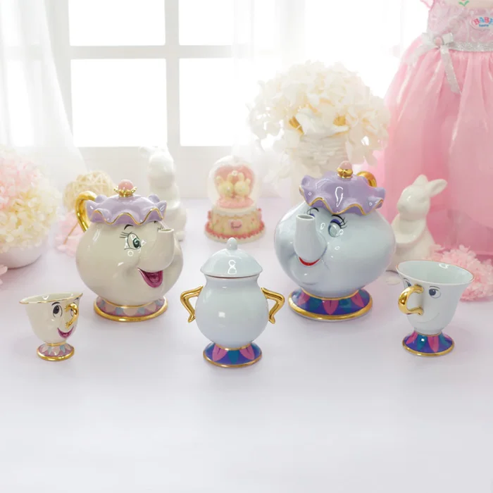 Чайный сервиз Beauty And The Beast Mrs Potts чайный горшок с чипом чашка керамический для кофе