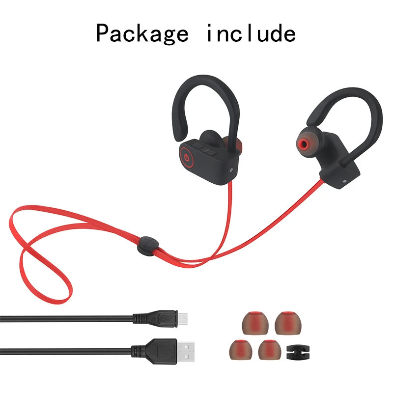 Музыкальные беспроводные Bluetooth наушники супер бас беспроводная Спортивная