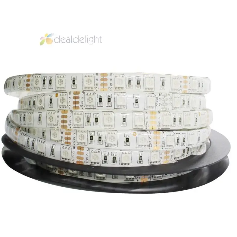 100 м 20 шт. 12 В постоянного тока 5 м/лот 5050 SMD 300 светодиодный s RGB цветная эпоксидная