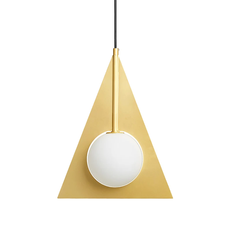 Подвесной светильник золотого цвета стеклянный подвесной в виде глобуса