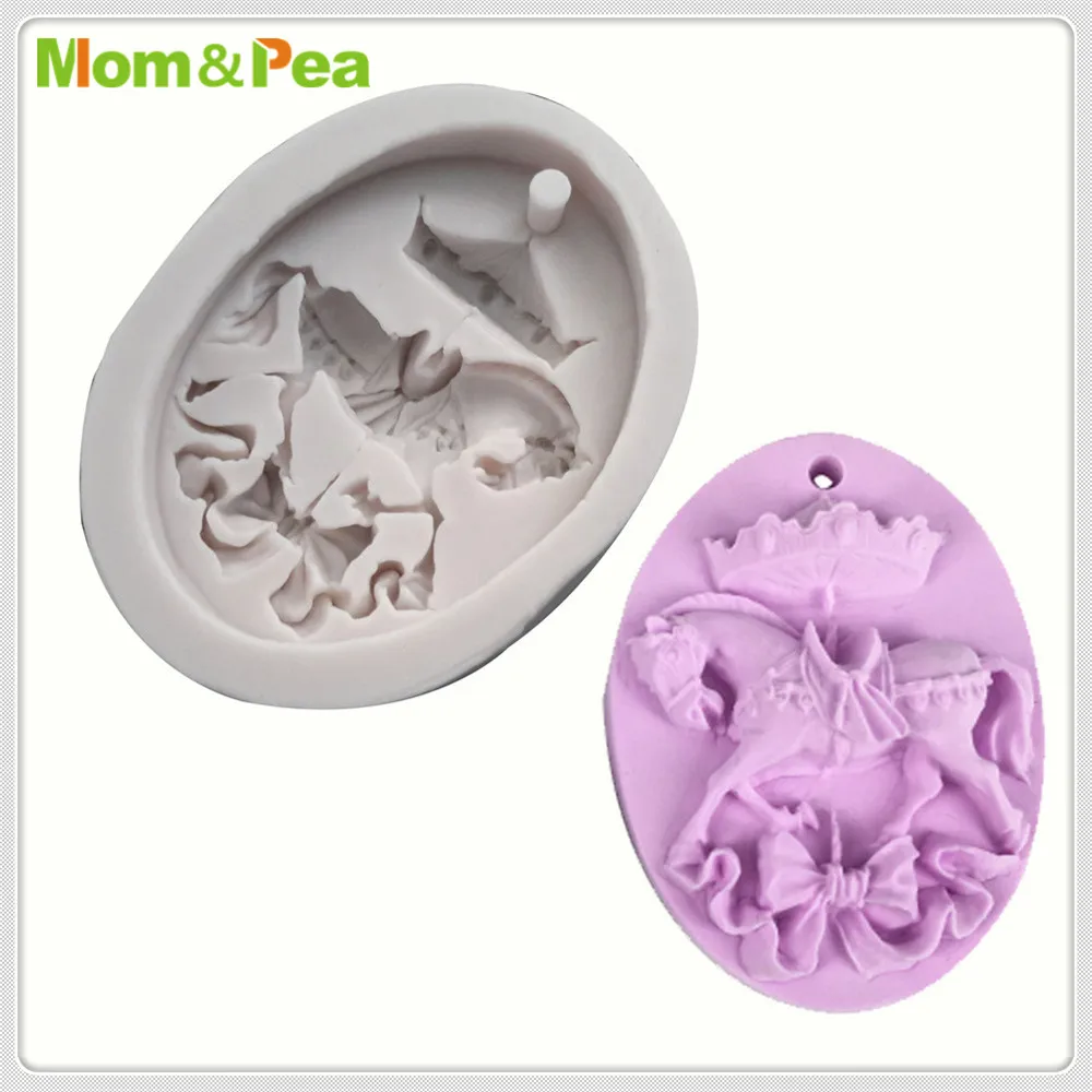 Mom &amp Pea mpa92 силиконовая форма для украшения торта в виде деревянной лошади