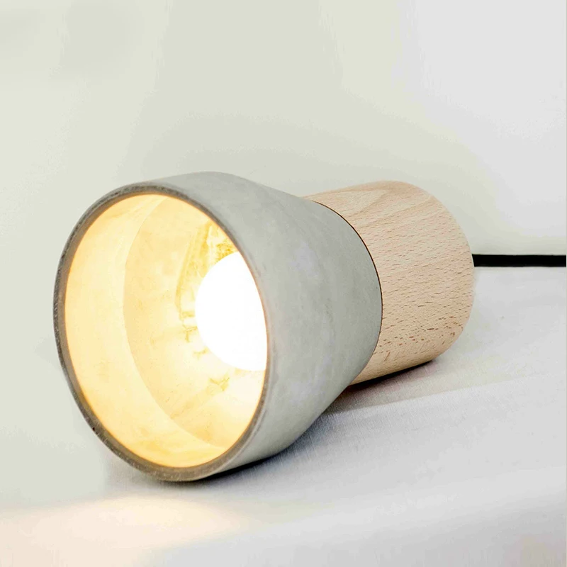 Американский кантри стиль цемент подвесной светильник 125 мм Дерево внутреннее