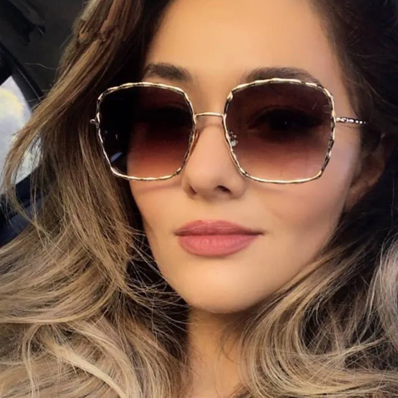

VWKTUUN Sunglasses Women Men Square Shades Ocean Lens Wave Leg Sun glasses For Male Female Oversizied Glasses Sports Points