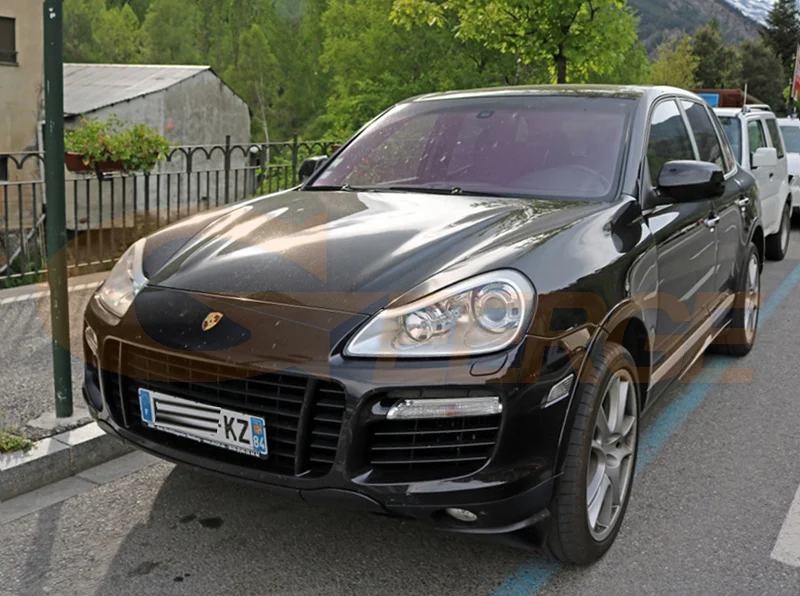 Для Porsche Cayenne 957 2007 2008 2009 2010 RF контроллер Bluetooth мульти-Цвет ультра яркий RGB светодиодный Ангельские глазки гало кольца комплект