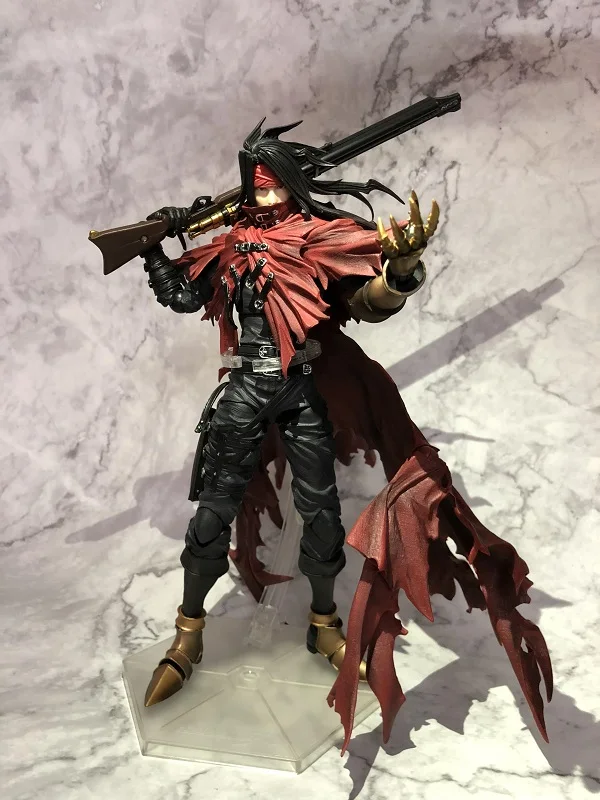 with opp bag 27 см Dirge of Cerberus Final Fantasy VII Play Arts Vincent Valentine Kai фигурка Рождественский подарок кукла модель B19 - Цвет: with opp bag